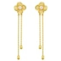 Chow Sang Sang Jewellery Chow Sang Sang Jewelry Enjoy 10% Off Floral 9999 Gold Pearl Earrings