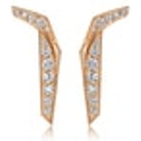 18K Rose Gold Diamond Earrings