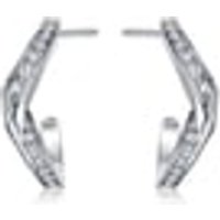 18K White Gold Diamond Earrings