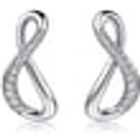 'Form' 18K White Gold Diamond Earrings