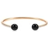 'Cosmos' 18K Rose Gold Freshwater Pearl Bangle