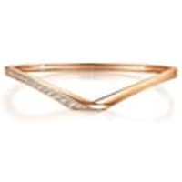 18K Rose Gold Diamond Bangle