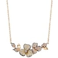 'Symphony' 18K Multi-coloured Gold Diamond Necklace