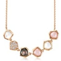 'Harmony' 18K Rose Gold Mother of Pearl Necklace