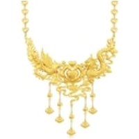 'Dragon & Phoenix' 999 Gold Necklace