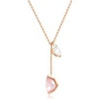 'Harmony' 18K Rose Gold Pink Mother of Pearl Necklace