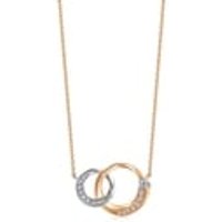 'Taffy' 18K White & Red Gold Diamond Necklace