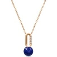 'Cosmos' 18K Rose Gold Lapis Lazuli Necklace