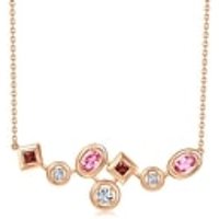 'Form' 18K Rose Gold Pink Tourmaline Necklace