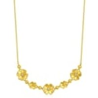 999 Gold Diamond Four-Leaf Clover Necklace