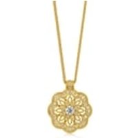 'The Oriental' 999.9 Gold Diamond Mandala Necklace