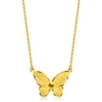 999 Gold Butterfly Necklace