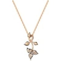 'Symphony' 18K Red & Black Gold Diamond Pendant