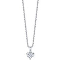 'Fancy Cut' 18K White Gold Diamond Heart Pendant