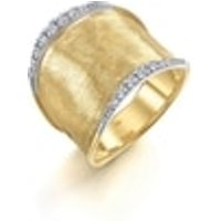 'Lunaria' 18K Yellow & White Gold Diamond Ring
