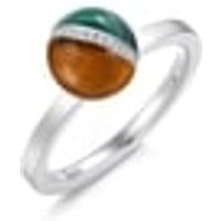 'Cosmos' 18K White Gold Malachite Ring