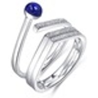 'Cosmos' 18K White Gold Lapis Lazuli Ring
