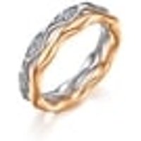 18K White & Red Gold Diamond Ring