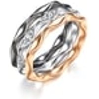18K Multi-coloured Gold Diamond Ring