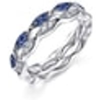 18K White & Black Gold Sapphire Ring