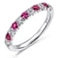 18K White Gold Ruby Ring