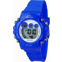 CLEOR Montre Enfant CHRONOSTAR POP en Plastique Bleu