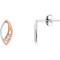 Promotion CLEOR 40% de réduction sur des boucles doreilles en argent bicolore