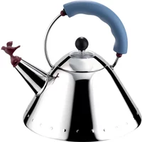 Alessi Alessi - Wasserkessel 9093 'Bird Kettle', poliert / hellblau