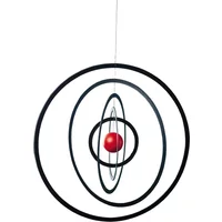 Flensted Mobiles Flensted Mobiles - Science Fiction Mobile rund, schwarz / rot