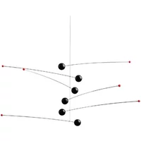 Flensted Mobiles Flensted Mobiles - Futura Mobile, schwarz / rot