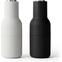 Audo Audo - Bottle Grinder Salz- und Pfeffermühlen Set, ash / carbon (Edelstahldeckel)