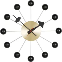 Vitra Vitra - Ball Clock, schwarz / messing