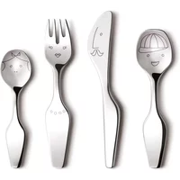 Georg Jensen Georg Jensen - Alfredo Twist Family Kinder-Besteckset, poliert (4 tlg.)