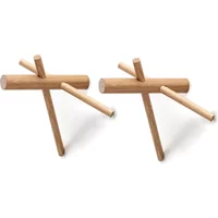 Normann Copenhagen Normann Copenhagen - Sticks Haken, natur, 2er-Set