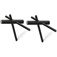 Normann Copenhagen Normann Copenhagen - Sticks Haken, schwarz, 2er-Set