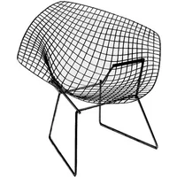 Knoll Knoll - Bertoia Diamond Outdoor-Sessel, schwarz