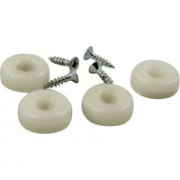 Vitra Vitra - Kunststoffgleitersatz für Plastic Chair DSW / DAW, 4er-Set, weiß