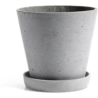 Hay HAY - Blumentopf mit Untersetzer L, grau