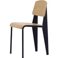 Vitra Vitra - Prouvé Standard Stuhl, Eiche natur / tiefschwarz (Filzgleiter)