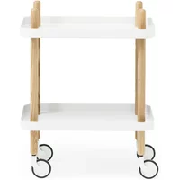 Normann Copenhagen Normann Copenhagen - Block Beistellwagen, Esche / weiß