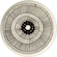 Marimekko Marimekko - Oiva Siirtolapuutarha Teller, Ø 25 cm, weiß / schwarz