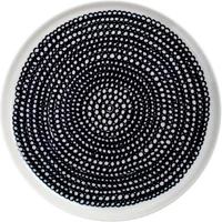 Marimekko Marimekko - Oiva Räsymatto Teller, Ø 20 cm, schwarz / weiß