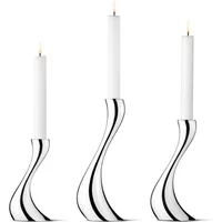 Georg Jensen Georg Jensen - Cobra Kerzenleuchter, 16, 20 und 24 cm (3er-Set)
