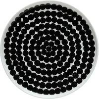 Marimekko Marimekko - Oiva Siirtolapuutarha Teller Ø 20 cm, weiß / schwarz