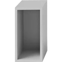 Muuto Muuto - Stacked System Regalmodul mit Rückwand, small / hellgrau