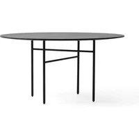 Audo Copenhagen Audo - Snaregade Tisch, Ø 138 cm, Eichenfurnier schwarz gebeizt
