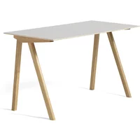 Hay HAY - Copenhague CPH90 2.0 Schreibtisch 130 x 65 cm, Eiche / Linoleum off-white