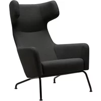 Softline Softline - Havana Ohrensessel, Gestell schwarz / Vision dunkelgrau (439)
