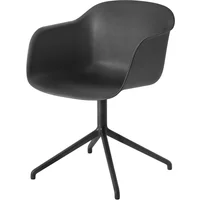 Muuto Muuto - Fiber Chair Swivel Base, schwarz
