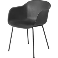 Muuto Muuto - Fiber Chair Tube Base, schwarz recycled